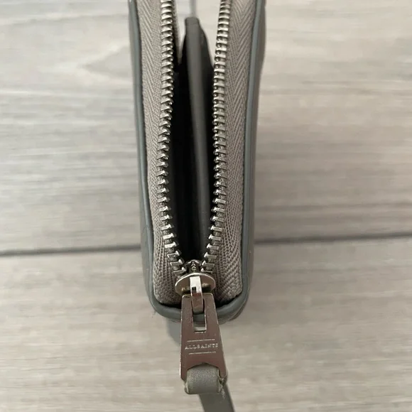 All Saints Taupe Leather wallet - Picture 3 of 6